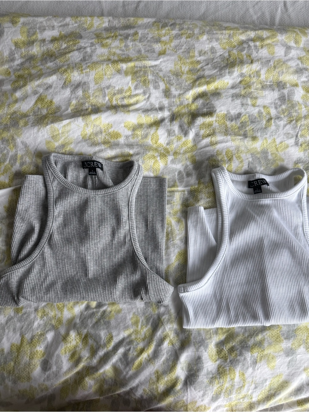 Two J. Crew New Favorite Tank Tops in Vintage Rib Size S